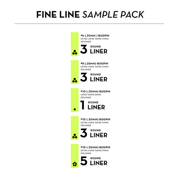 Fine Line Tattoo Cartridges - PEAK Stellar Sampler Pack