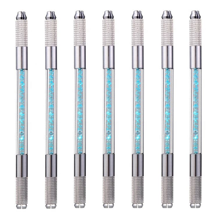 10/$25! Dual Ended Silver/Teal Blue Crystal Microblading Tools