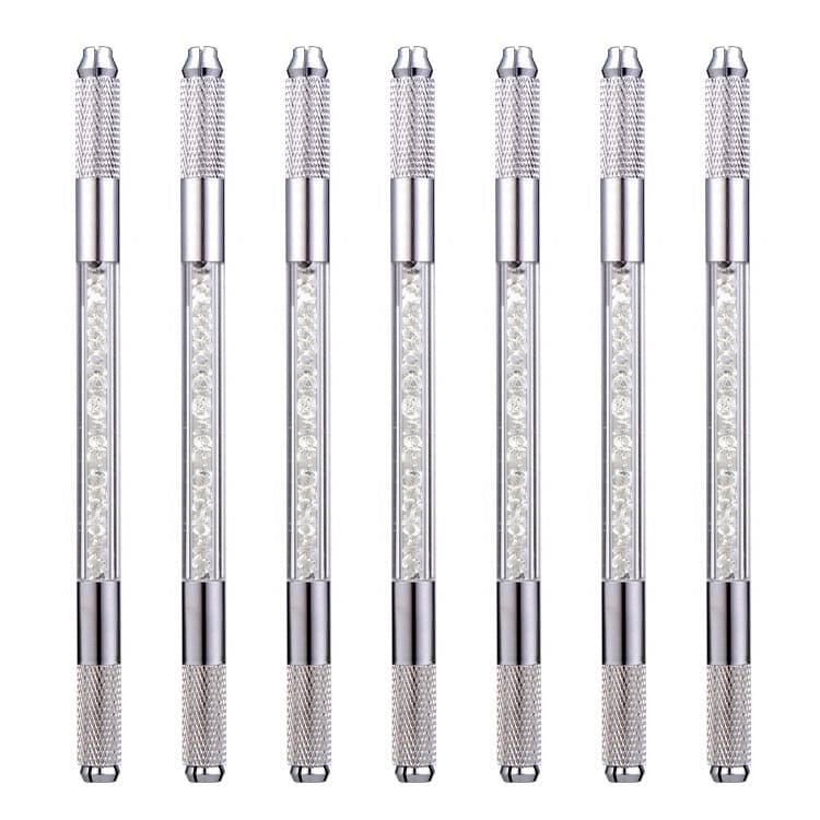 10/$25! Dual Ended Silver/Clear Crystal Microblading Tools