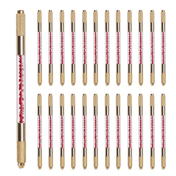 🔥BULK 30/$30! Microblading Handles Gold & Red ($1 each!)