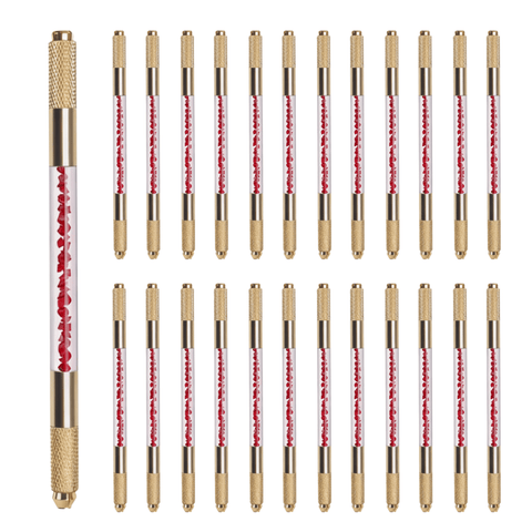 🔥BULK 30/$30! Microblading Handles Gold & Red ($1 each!)