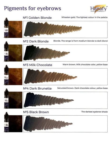Hanafy Eyebrow Pigments - Black Brown