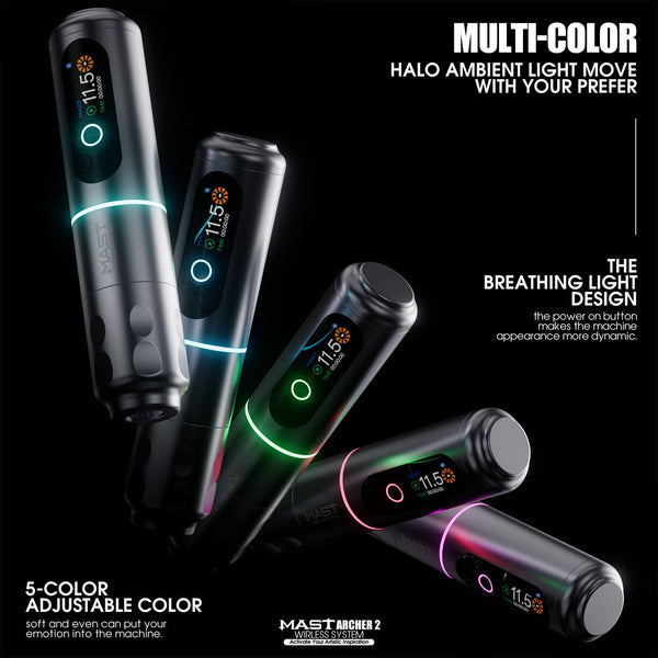 Dragonhawk Mast Archer 2 Wireless Tattoo Machine - 3.5mm Stroke