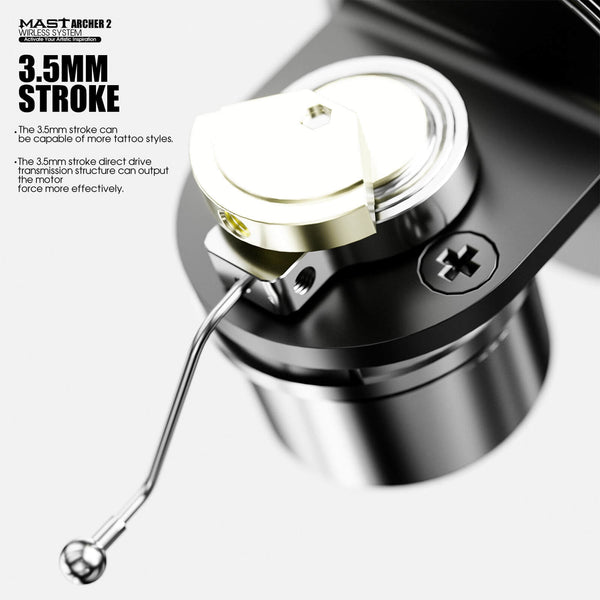 Dragonhawk Mast Archer 2 Wireless Tattoo Machine - 3.5mm Stroke