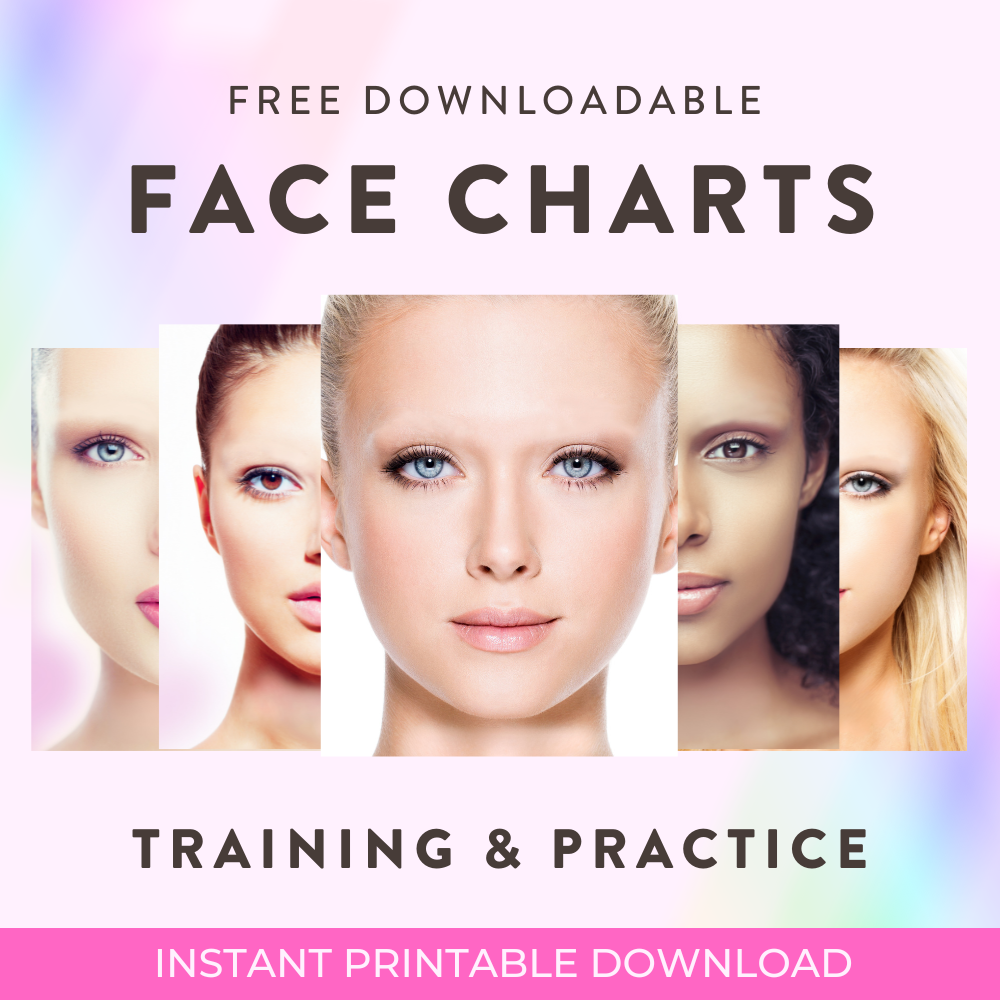 Brow Mapping Face Charts - Digital Download