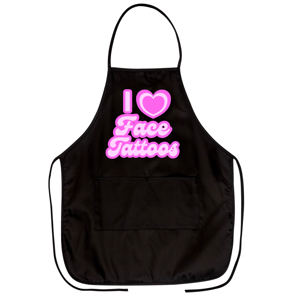PMU Artist Apron - I 💗 Face Tattoos
