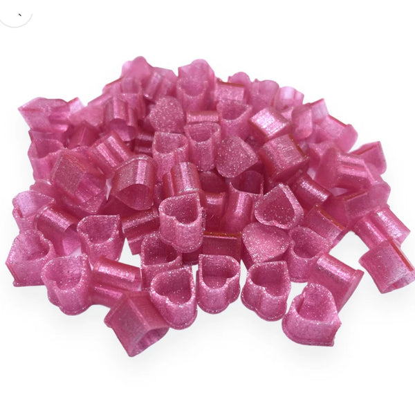 Glitter Heart Tattoo Pigment Ink Cups