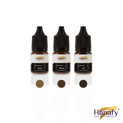 5ml Hanafy HAIRSTROKES Pigments - Mini Set of 3