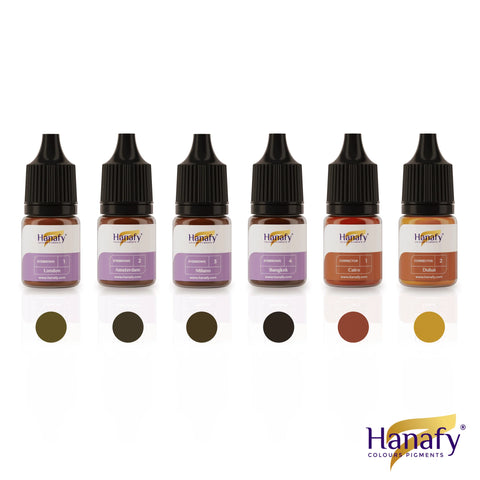 5ml Hanafy MINERAL Eyebrow Pigments - Mini Set w/Correctors