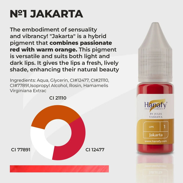 10ml Hanafy Lip Pigments - PASSION LIPS N1 Jakarta