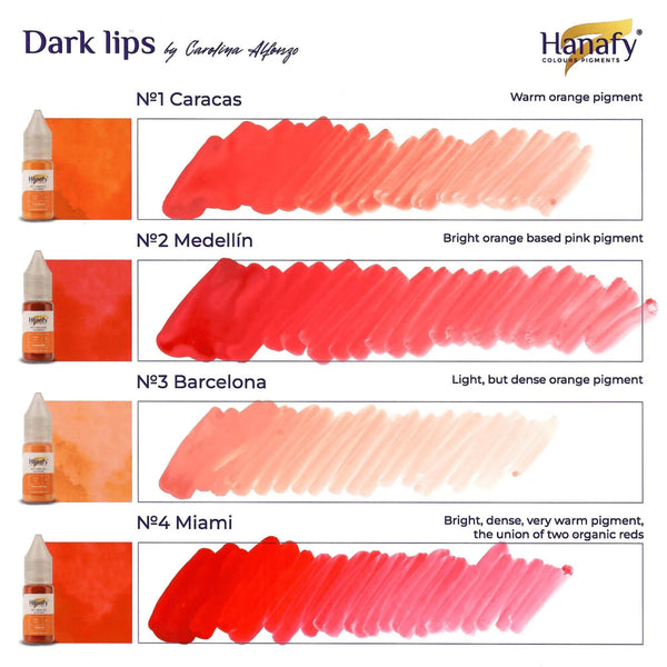 5ml Hanafy Pigments - DARK LIPS Mini Set (Neutralize & Color Shift)