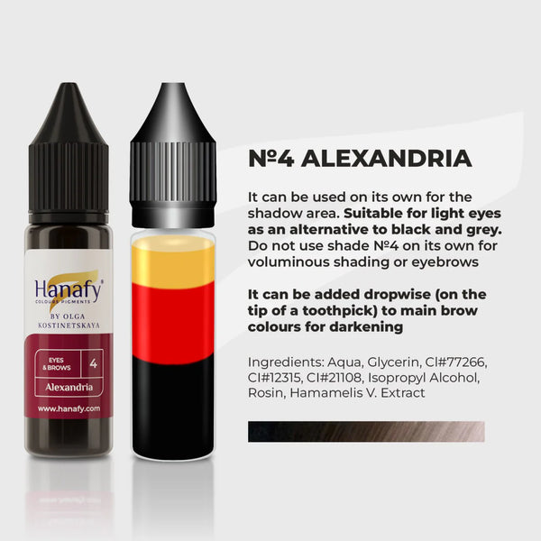 15ml Hanafy EYES & BROWS Single Pigments - N4 Alexandria