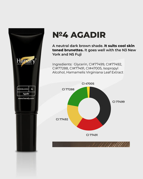 Hanafy MICROBLADING Pigments - N4 AGADIR