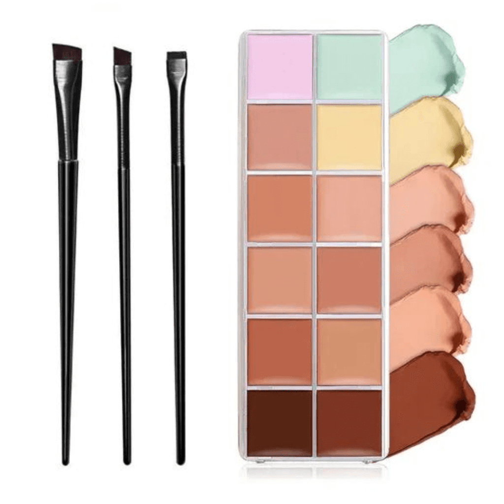💥60% OFF! Deluxe Concealer Paste Palette + Brush Set