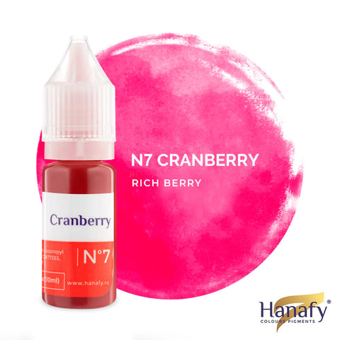 10ml Hanafy Lip Pigments - N7 Cranberry