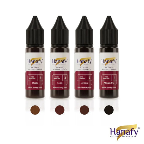 15ml Hanafy EYES & BROWS PIGMENTS - Set of 4