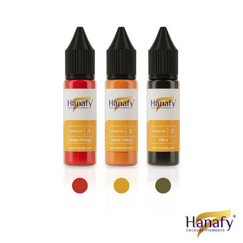 15ml Hanafy CORRECTOR Pigments - Set of 3