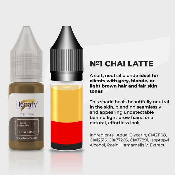 10ml Pulse Eyebrows By Julie Kim x Hanafy Pigments -  N1 Chai Latte