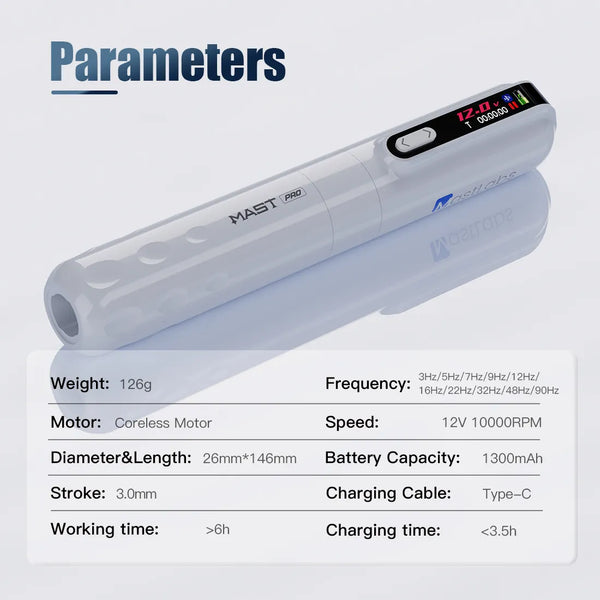 🔥$100 OFF! Special Edition Mast Y22 Pro Wireless PMU & Tattoo Machine