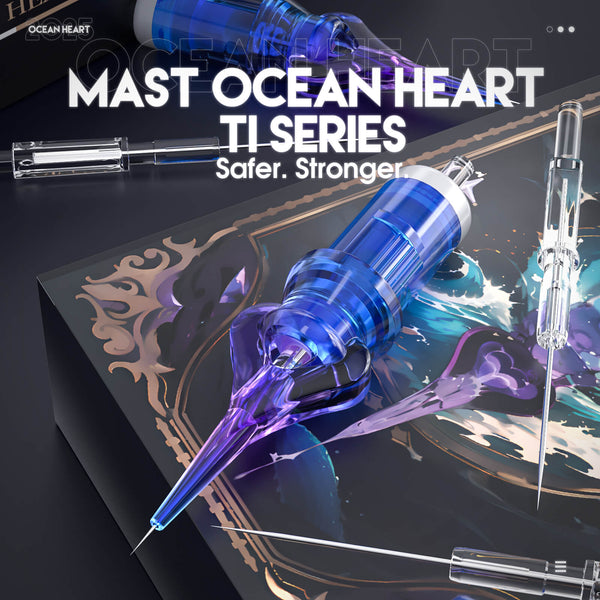NEW MAST OCEAN HEART TITANIUM - Tattoo & PMU Cartridges