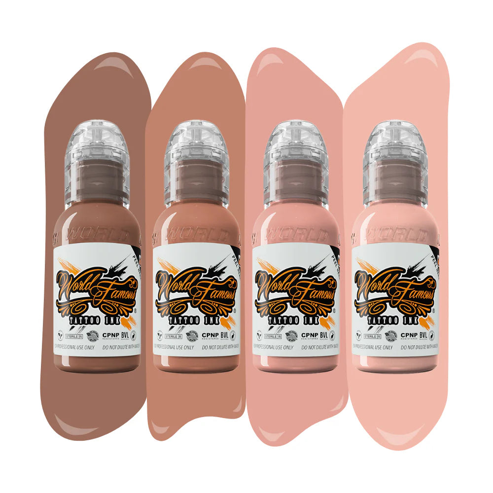 PINK Skin Tone Set - World Famous Tattoo Ink