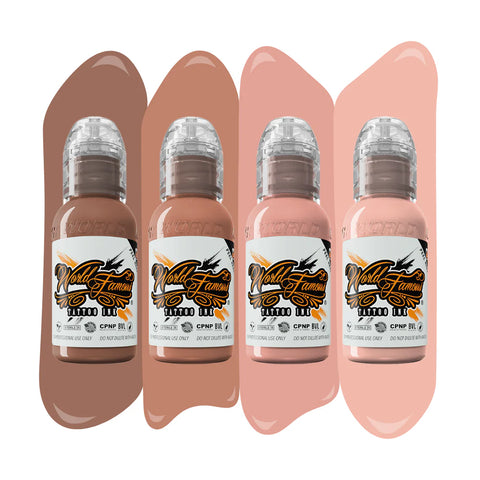 PINK Skin Tone Set - World Famous Tattoo Ink