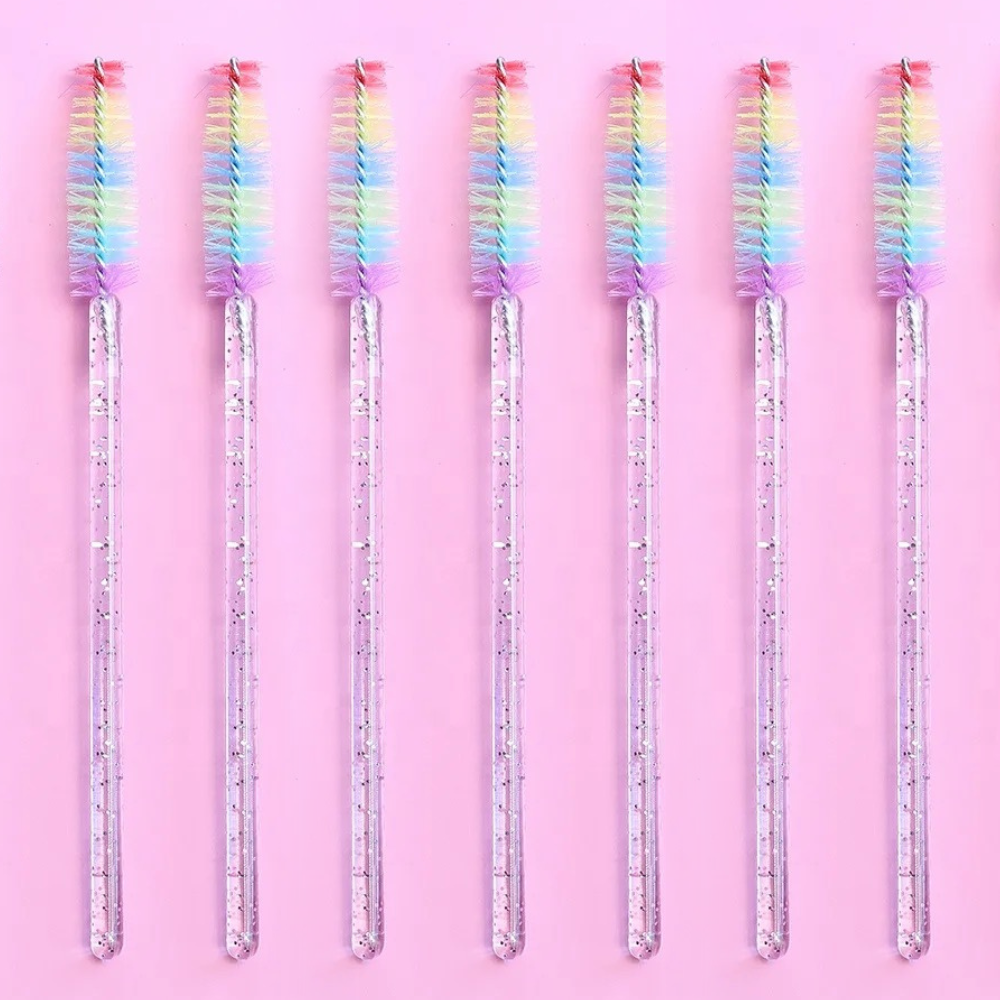 🌈 NEW! RAINBOW Glitter Spoolie Wands