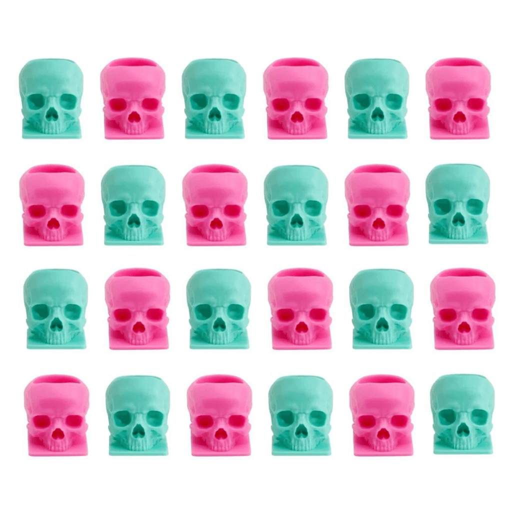 40% OFF! PINK & TEAL Skull Pigment Cups