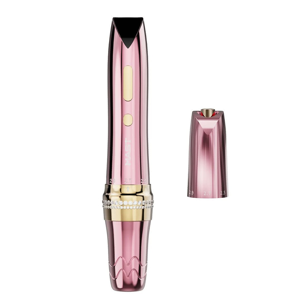 PINK RHINESTONE Special Edition Mast P60 Wireless Tattoo & PMU Machine