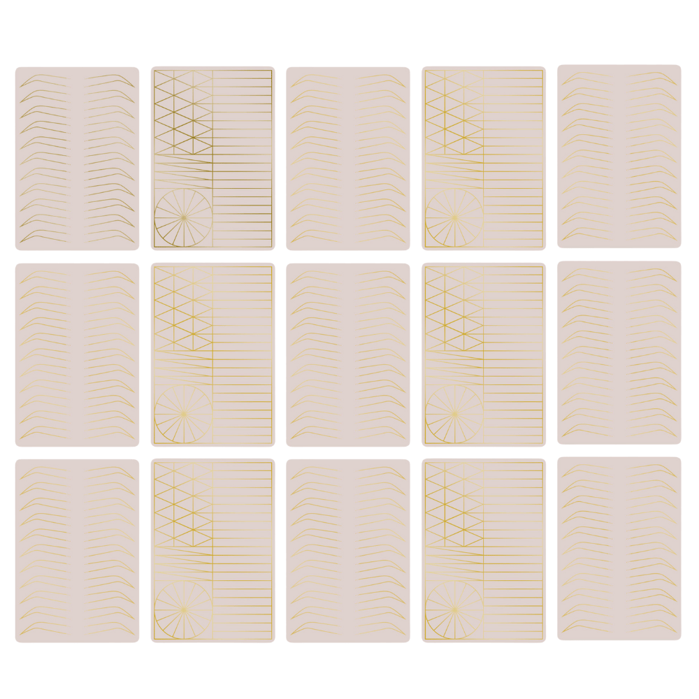 🔥20/$99! Deluxe Gold Brow Practice Skin (double sided)