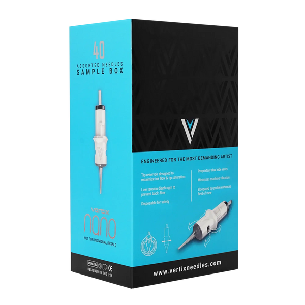 Vertix NANO SAMPLER VARIETY BOX - 40 Permanent Makeup Cartridges