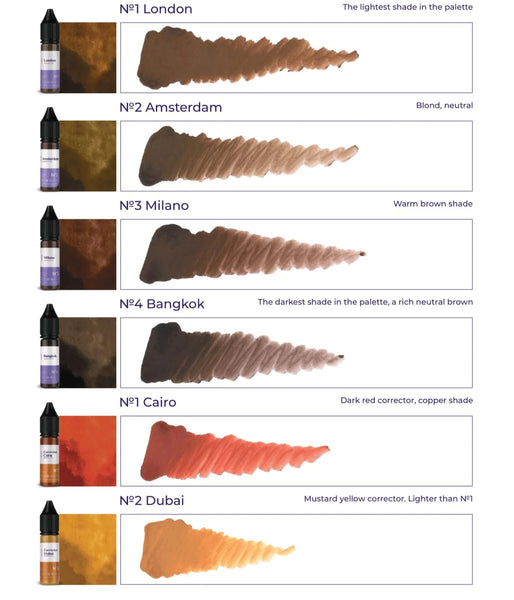 5ml Hanafy MINERAL Eyebrow Pigments - Mini Set w/Correctors