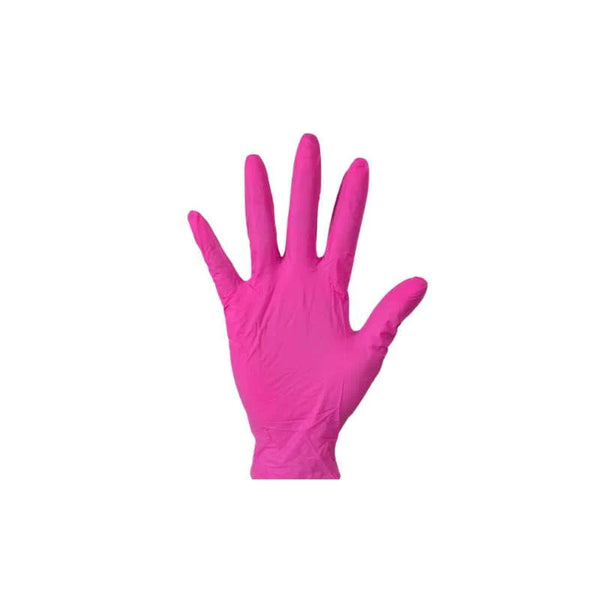 HOT PINK Nitrile Gloves
