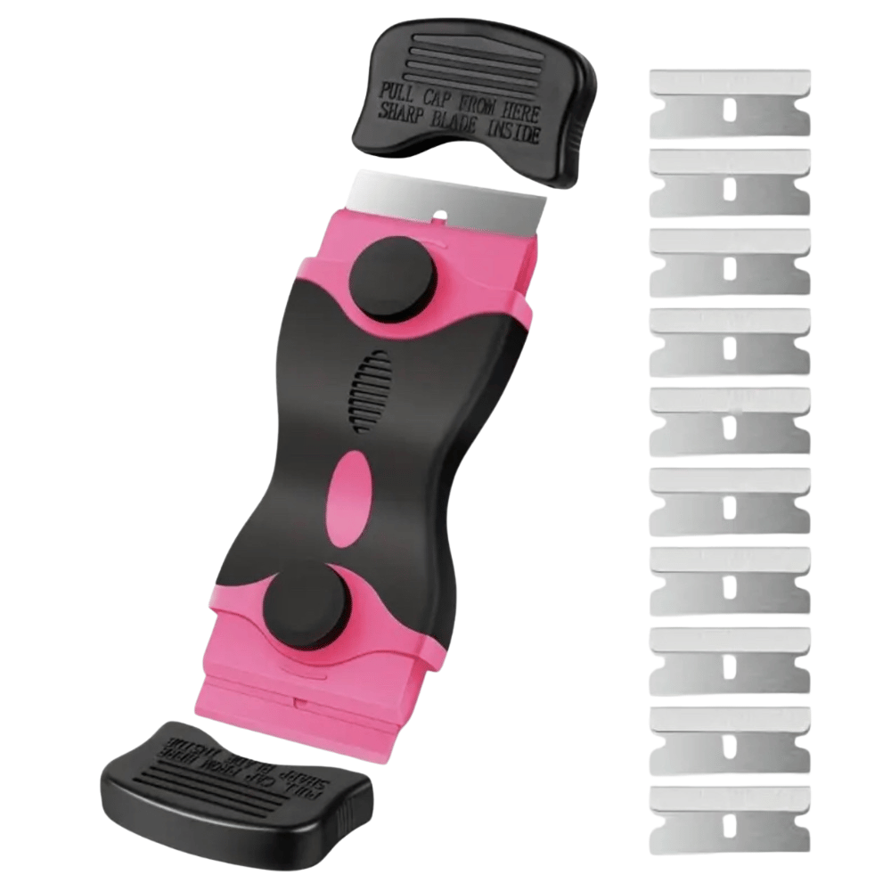 Deluxe PINK Handle w/Flat Blades - Predraw Pencil Sharpening