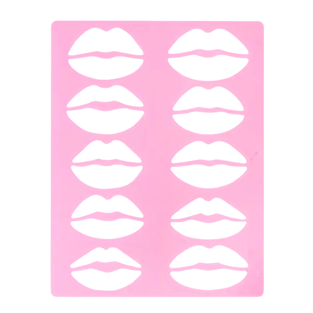 Reusable Lip Outline Practice Stencil