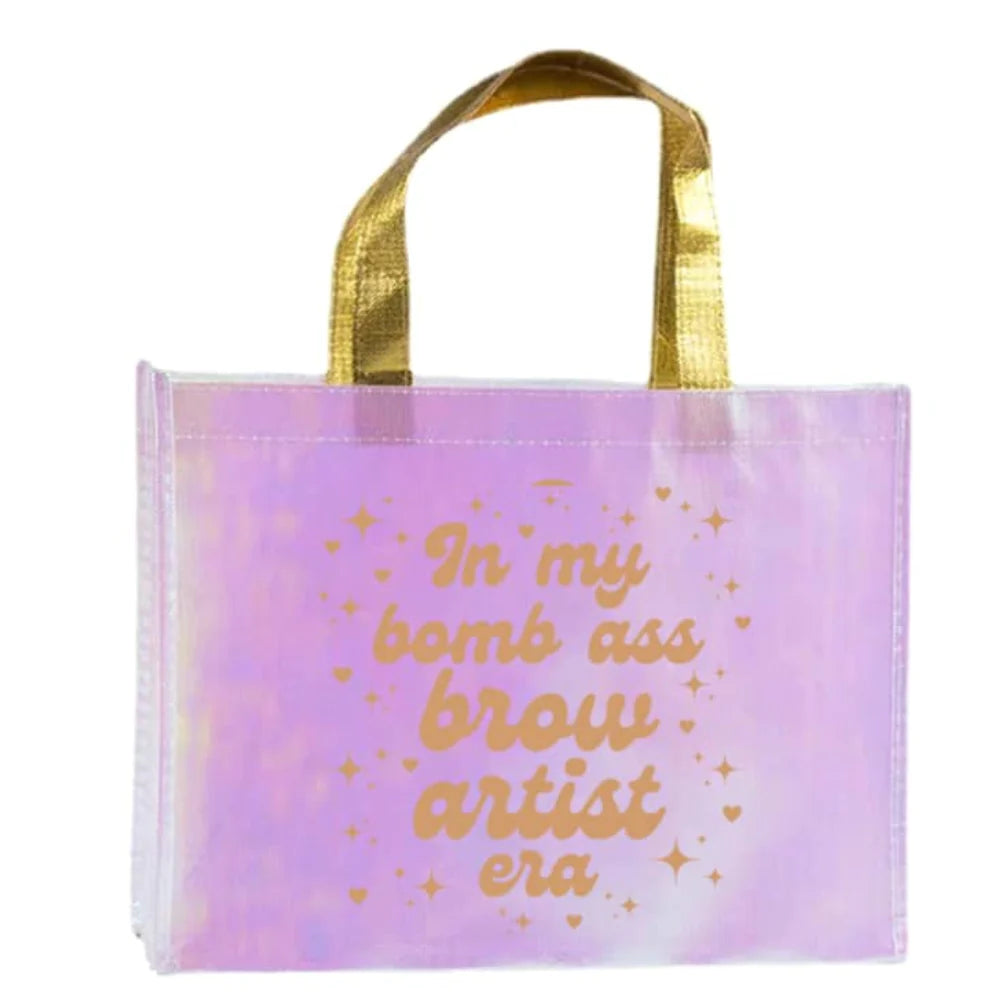 EXTRA BONUS GIFT - "Brow Artist Era" Iridescent Tote Bag
