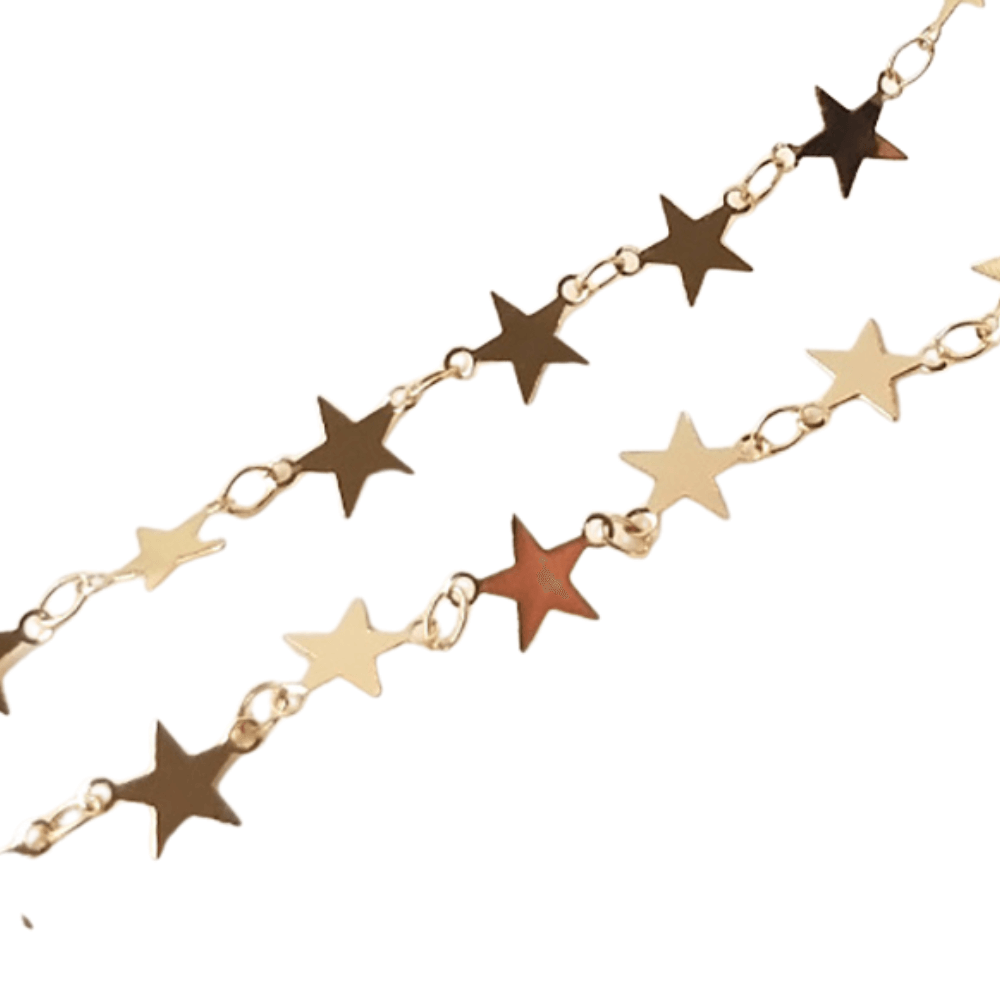 Gold Plated STAR Chain - DIY Jewelry