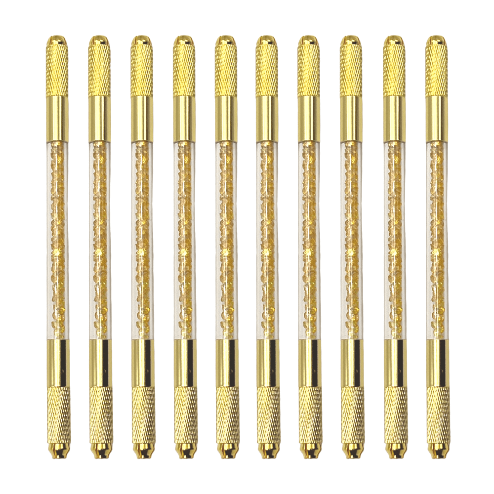 10/$25! Dual Ended Gold w/Gold Crystal Microblading Tools