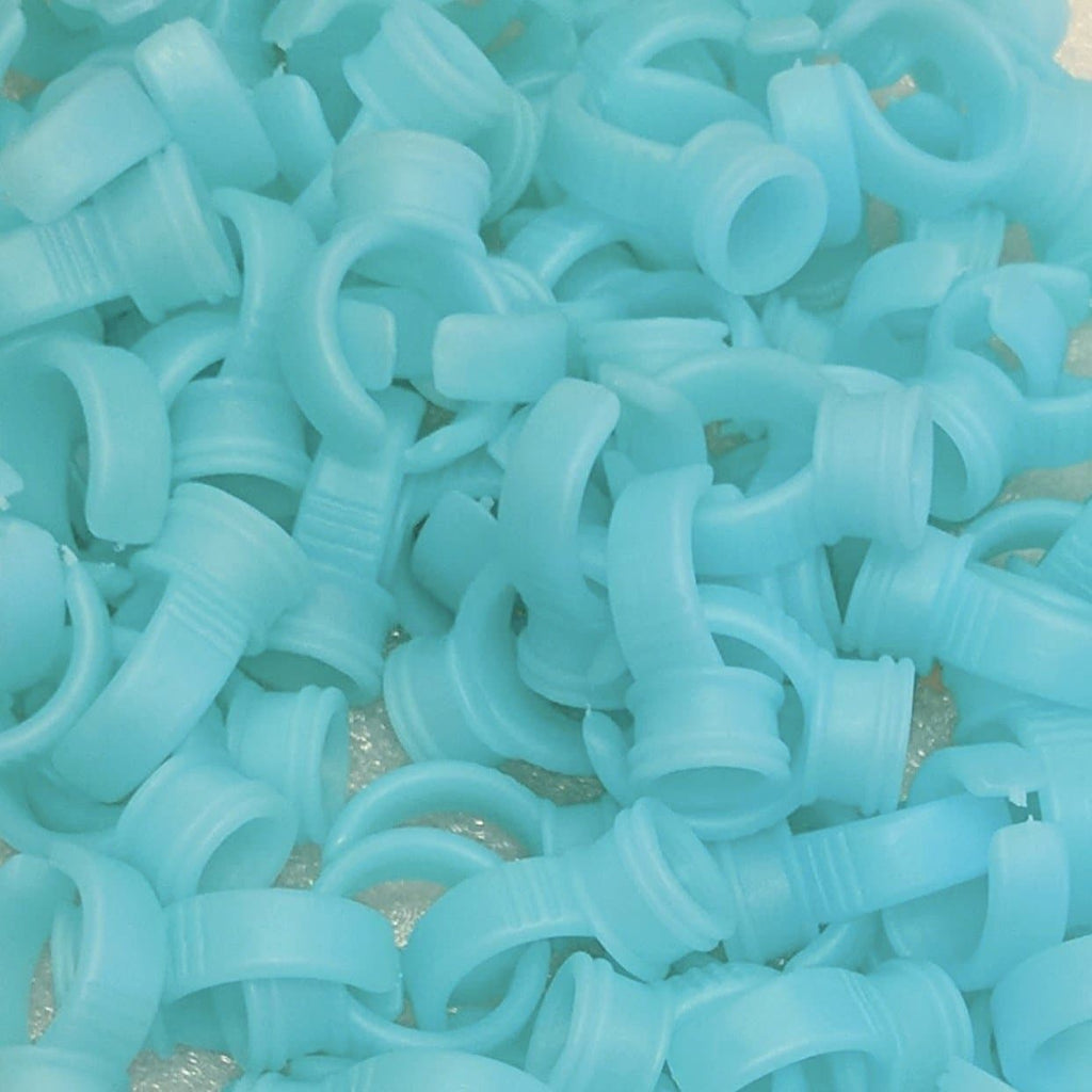 Tiffany Blue Pigment Rings 100pcs