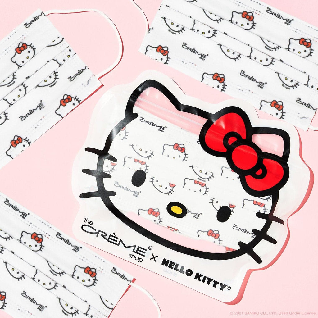 75% OFF! HELLO KITTY Face Masks Set of 14 + Kitty Carrying Case