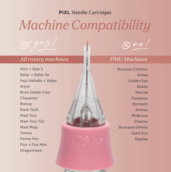 Tina Davies PIXL Permanent Makeup Cartridges - Choose Size