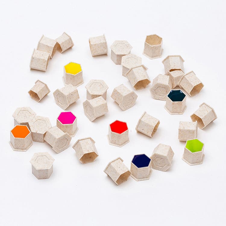 80% OFF! NEW Biodegradable Ink Cups - Hexagon 50 Pack