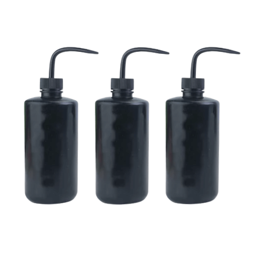 BLACK Squeeze Bottles - Set of 3