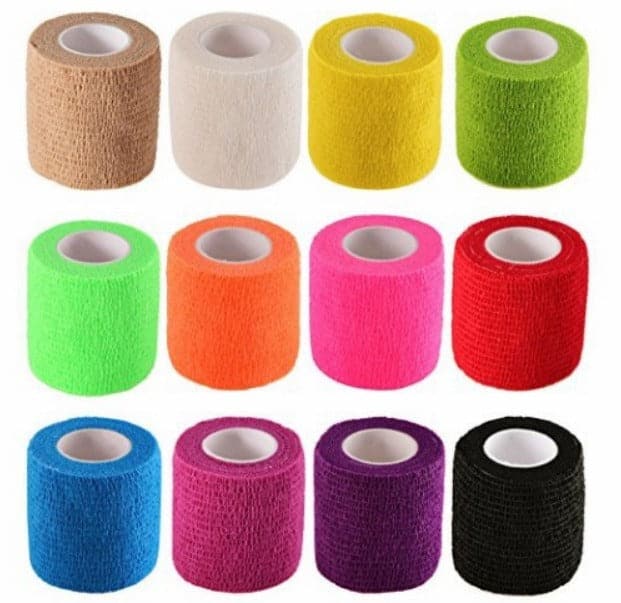 50% OFF! 12 ROLL RAINBOW PACK Hand Piece Wrap Device Grip Tape