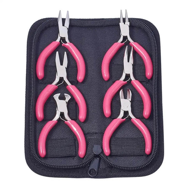 Pink Permanent Jewelry Plier Kit w/Storage Case