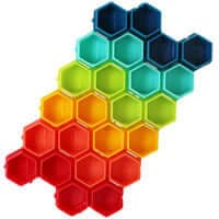 Hive Caps®️ - Interlocking Pigment Ink Cups (200 cups)