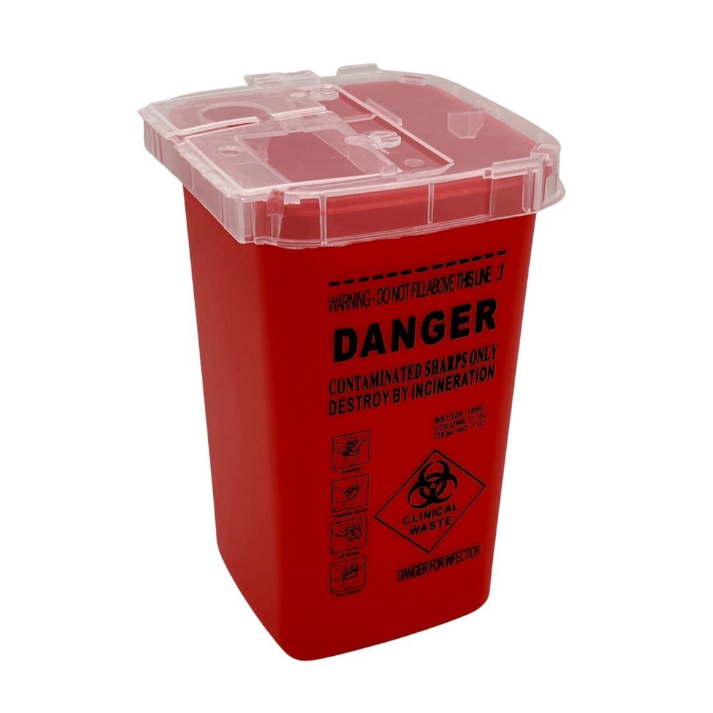40% OFF! Sharps/Waste Container - Red