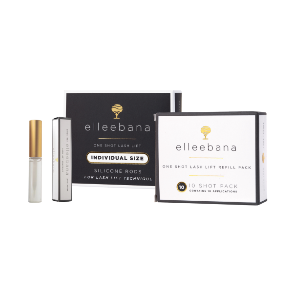 Elleebana Lash Lift Pack - Includes 10x One Shot, Strong Adhesive, Combo Rods