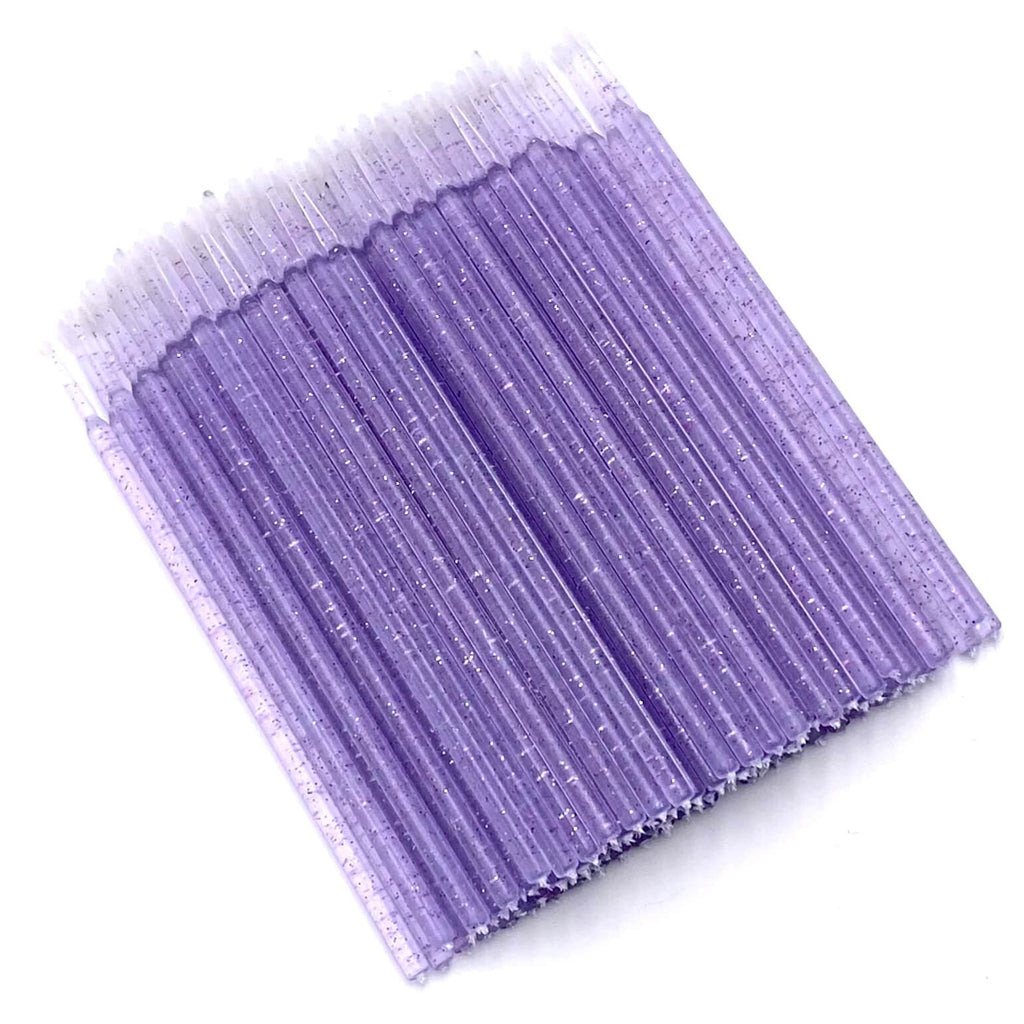 50% OFF! GLITTER Microbrushes - PURPLE SPARKLES
