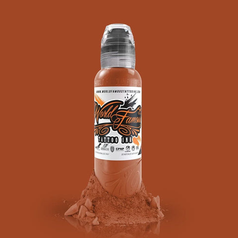 world famous tattoo ink burnt orange